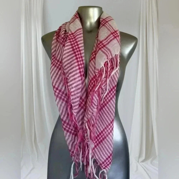 FREE 🆕Checkered Print Scarf - Picture 3 of 14